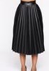 Load image into Gallery viewer, Black Leather Pleated Skirt
