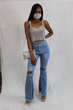 Load image into Gallery viewer, Light Wash Denim Mermaid Jeans
