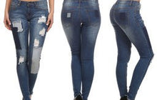 Load image into Gallery viewer, Denim Patchwork Jeans
