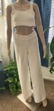 Load image into Gallery viewer, White Terry Pants Set
