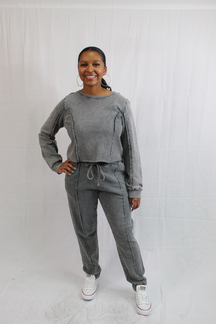 Gray Terry Sweatsuit