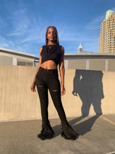 Load image into Gallery viewer, Black Mermaid/Flare Jeans
